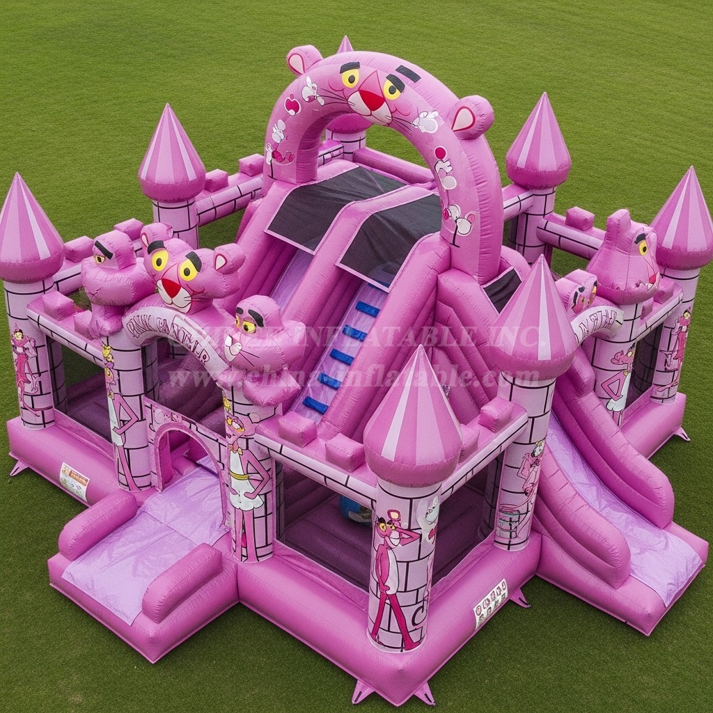 T5-2406 Pink Panther Theme Inflatable Castles