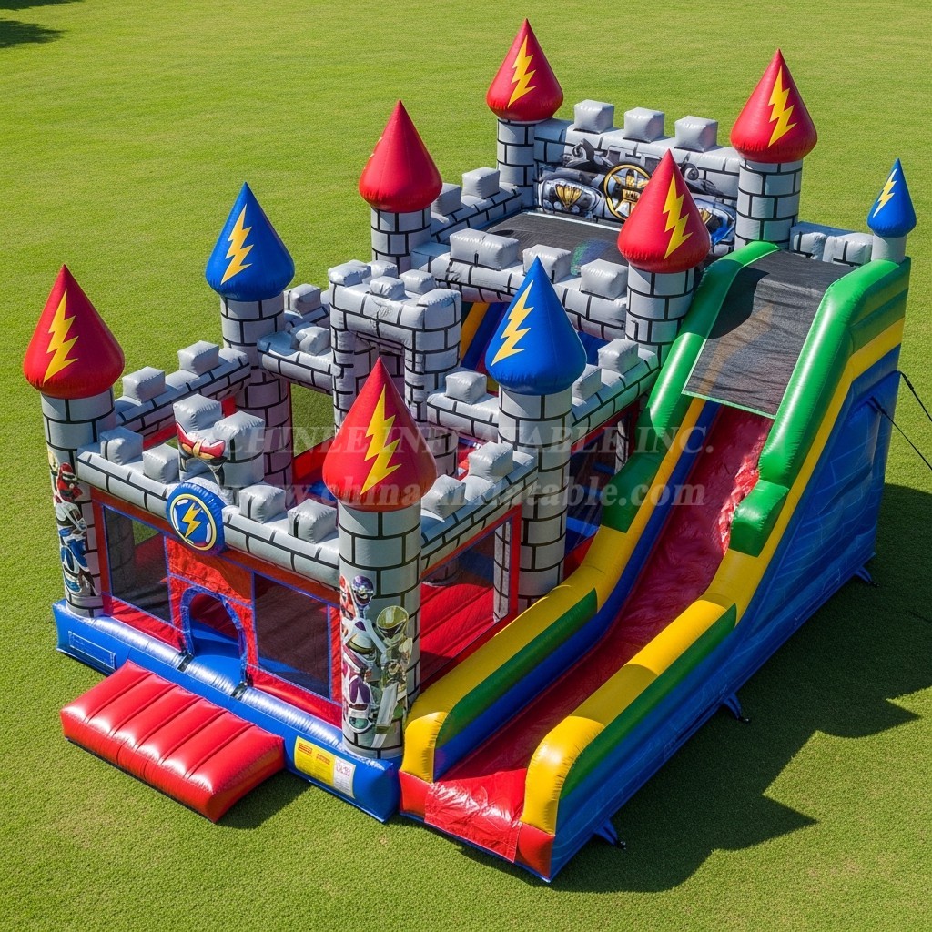 T5-2418 Power Rangers Theme Inflatable Castles