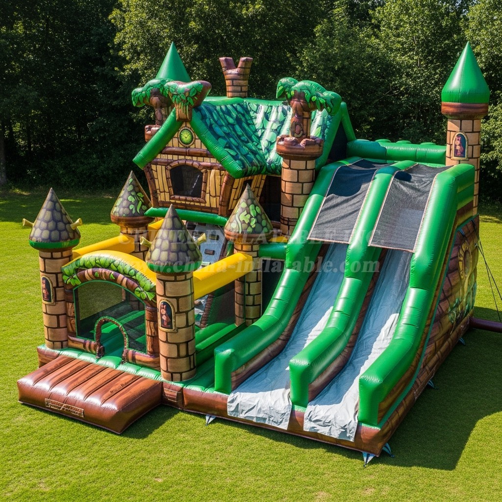 T5-2447 Shrek Theme Inflatable Castles