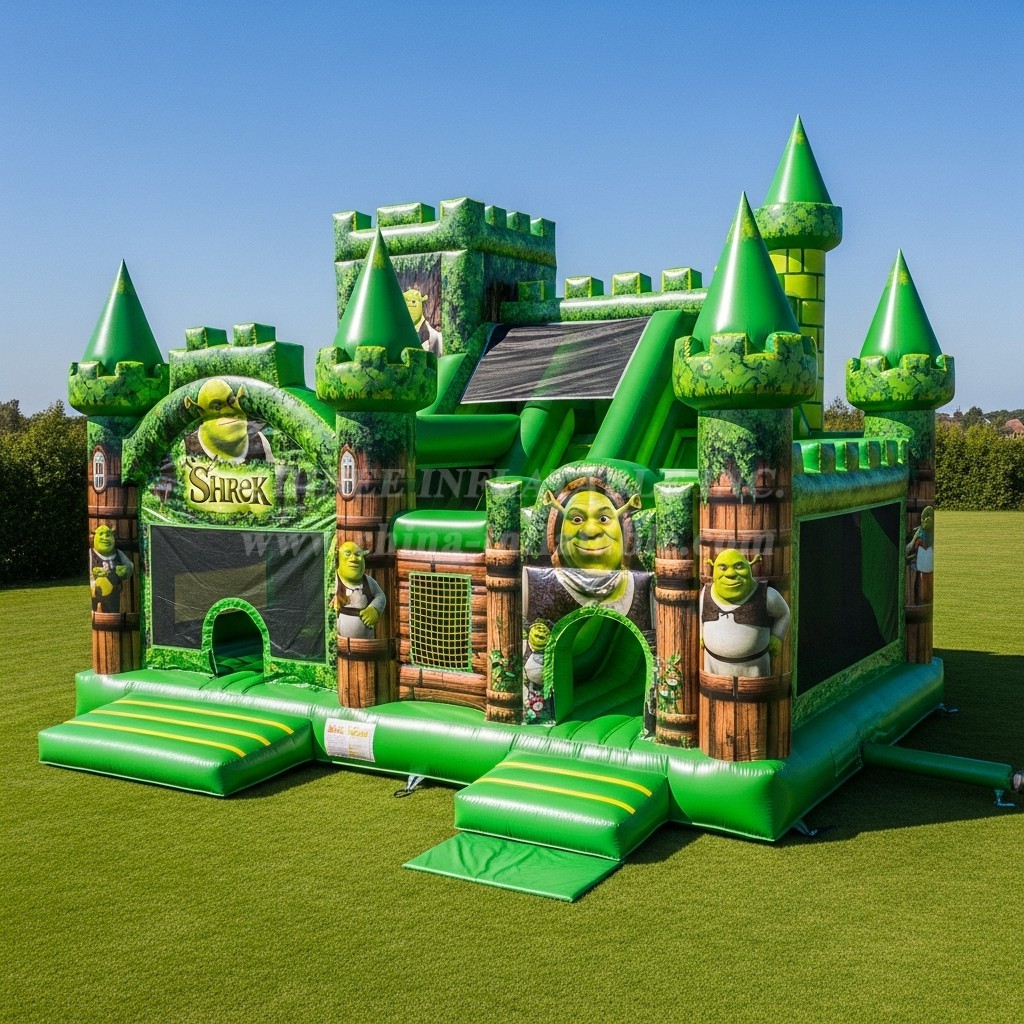 T5-2449 Shrek Theme Inflatable Castles