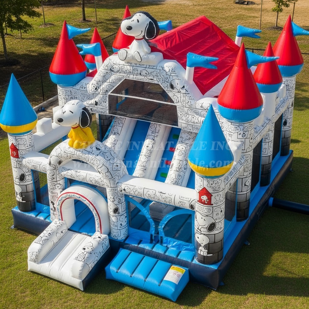 T5-2453 Snoopy Theme Inflatable Castles