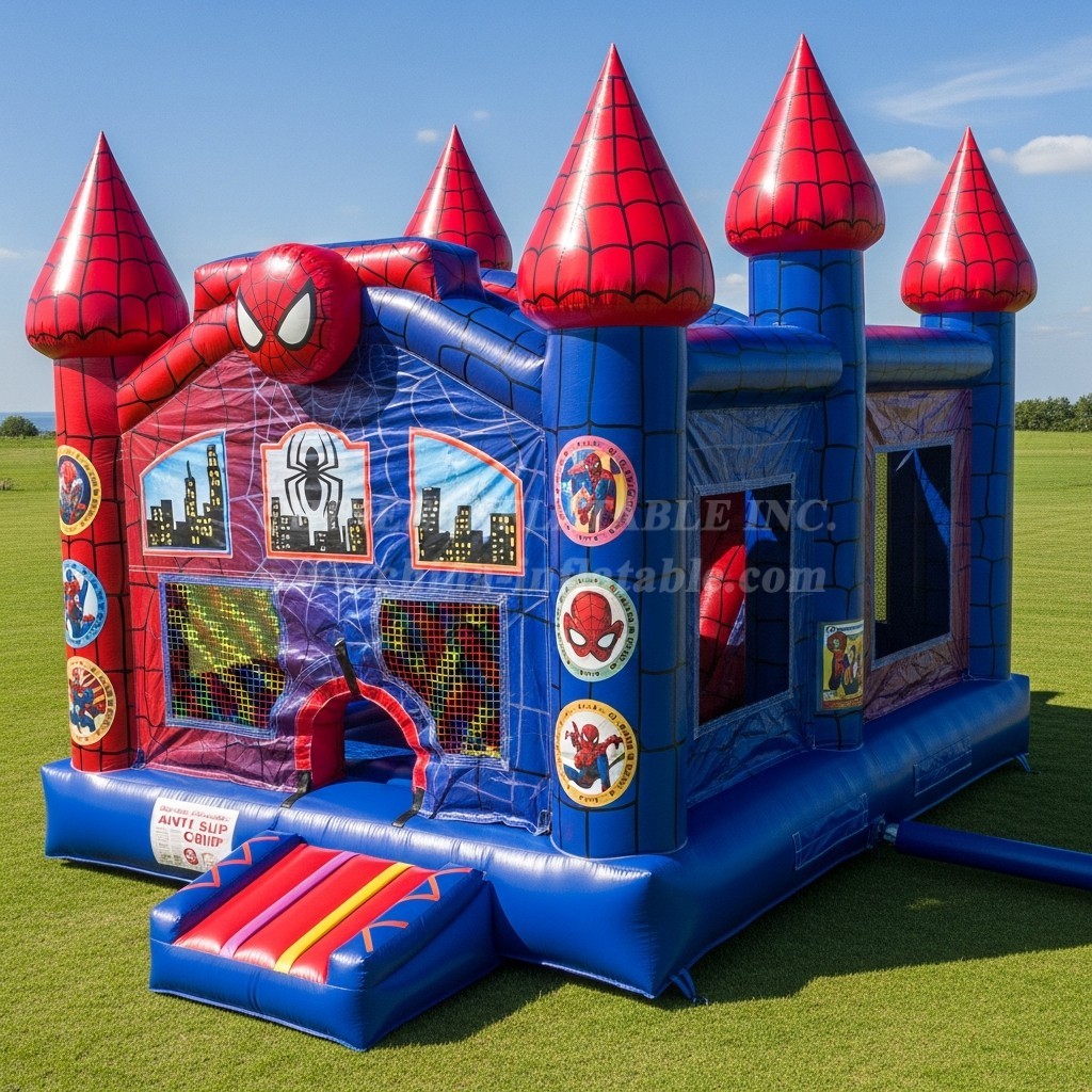T5-2463 Spider-Man Theme Inflatable Castles