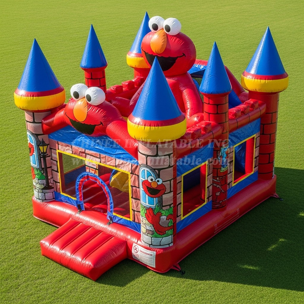 T5-2526 Tickle Me Elmo Theme Inflatable Castles
