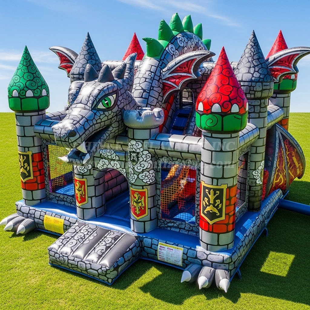 T5-2609 Dragon Theme Inflatable Castles