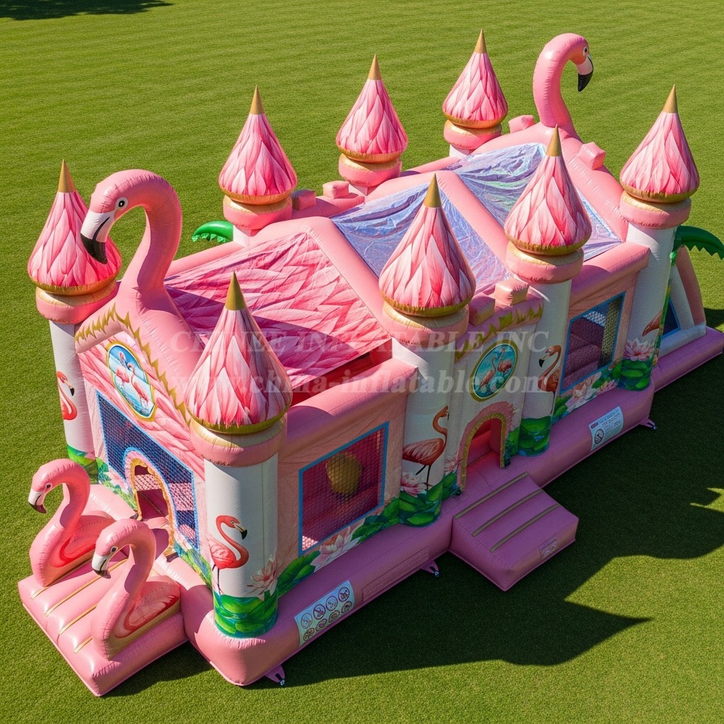 T5-2637 Flamingo Theme Inflatable Castles
