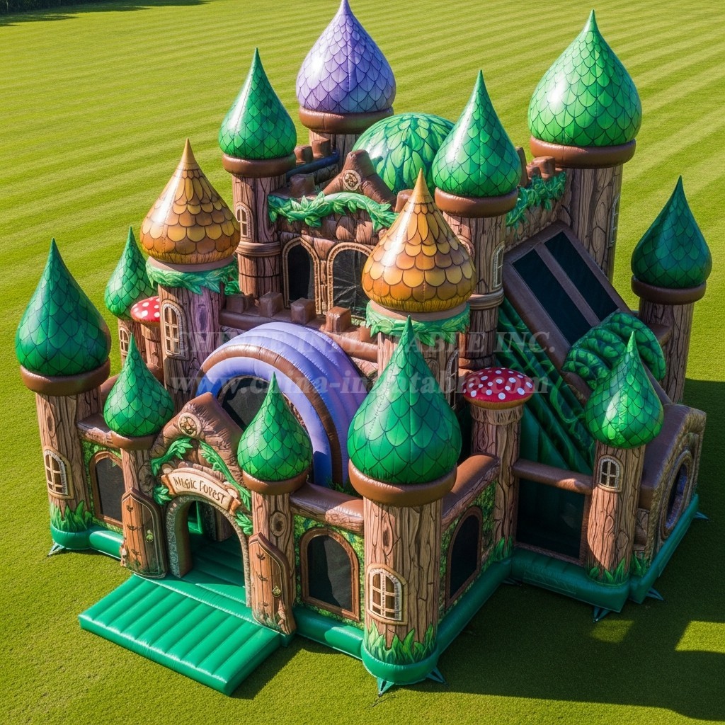 T5-2676 Magic Forest Theme Inflatable Castles