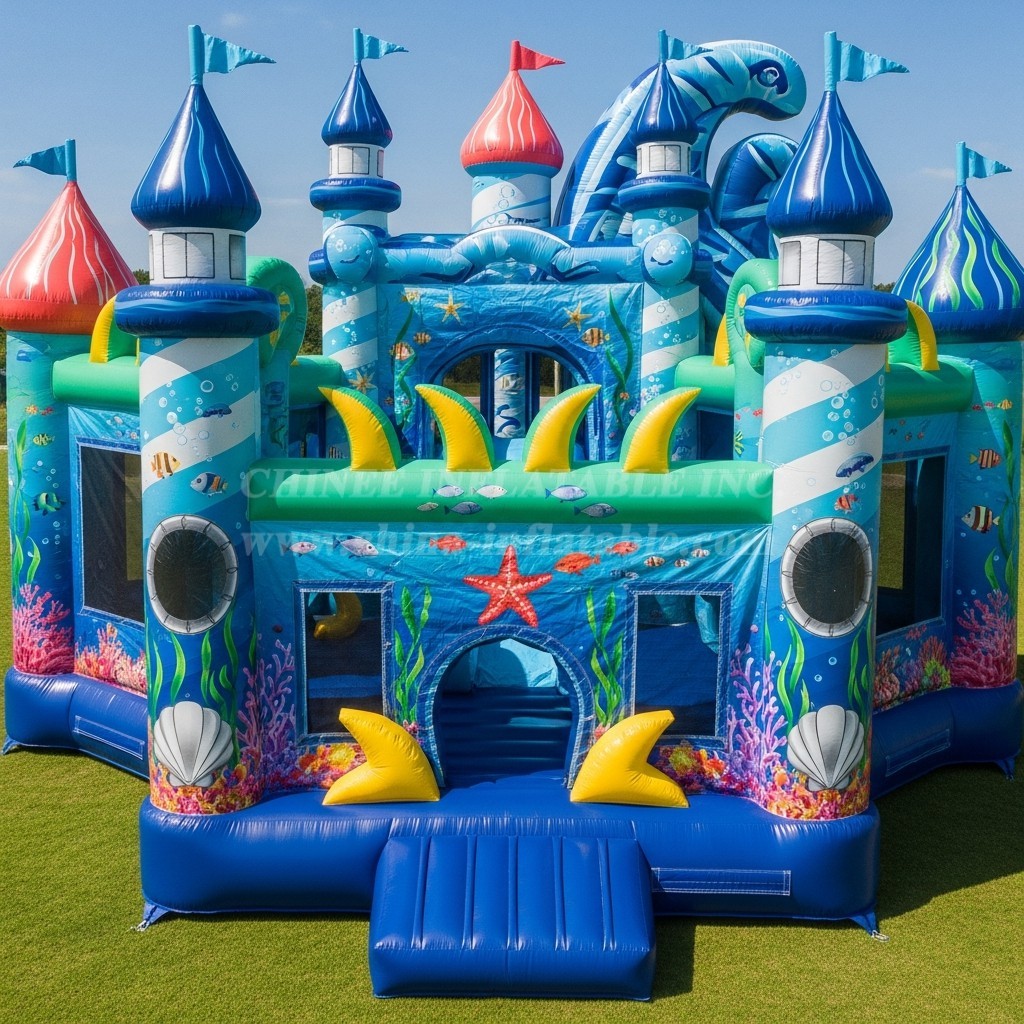 T5-2694 Ocean Theme Inflatable Castles