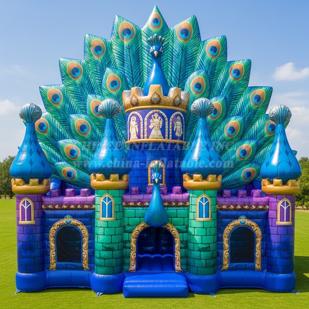 T5-2706 Peacock Theme Inflatable Castles