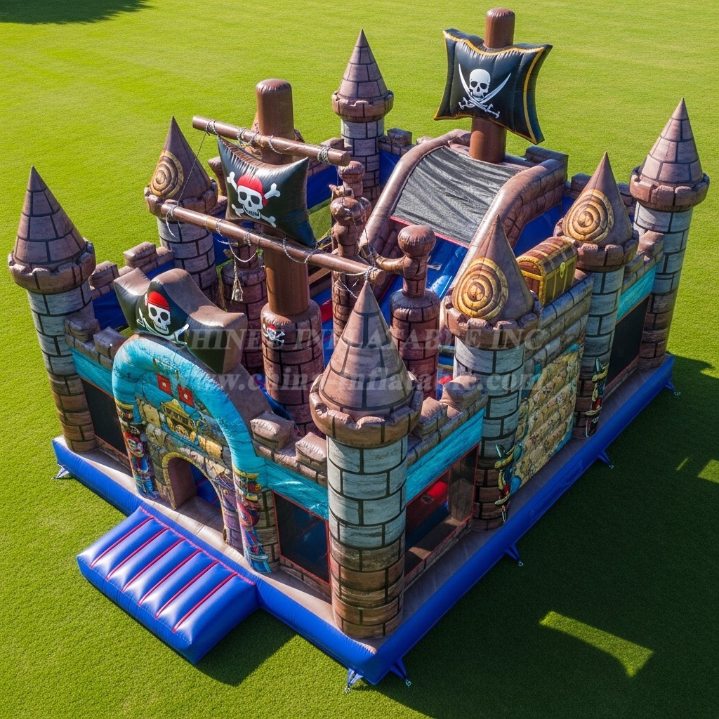 T5-2715 Pirates Theme Inflatable Castles