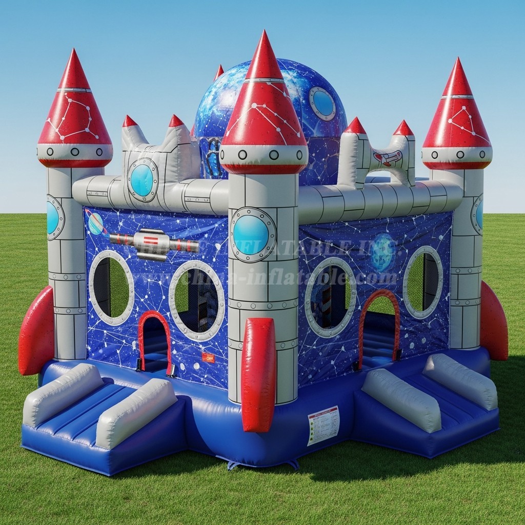 T5-2731 Rocket Theme Inflatable Castles