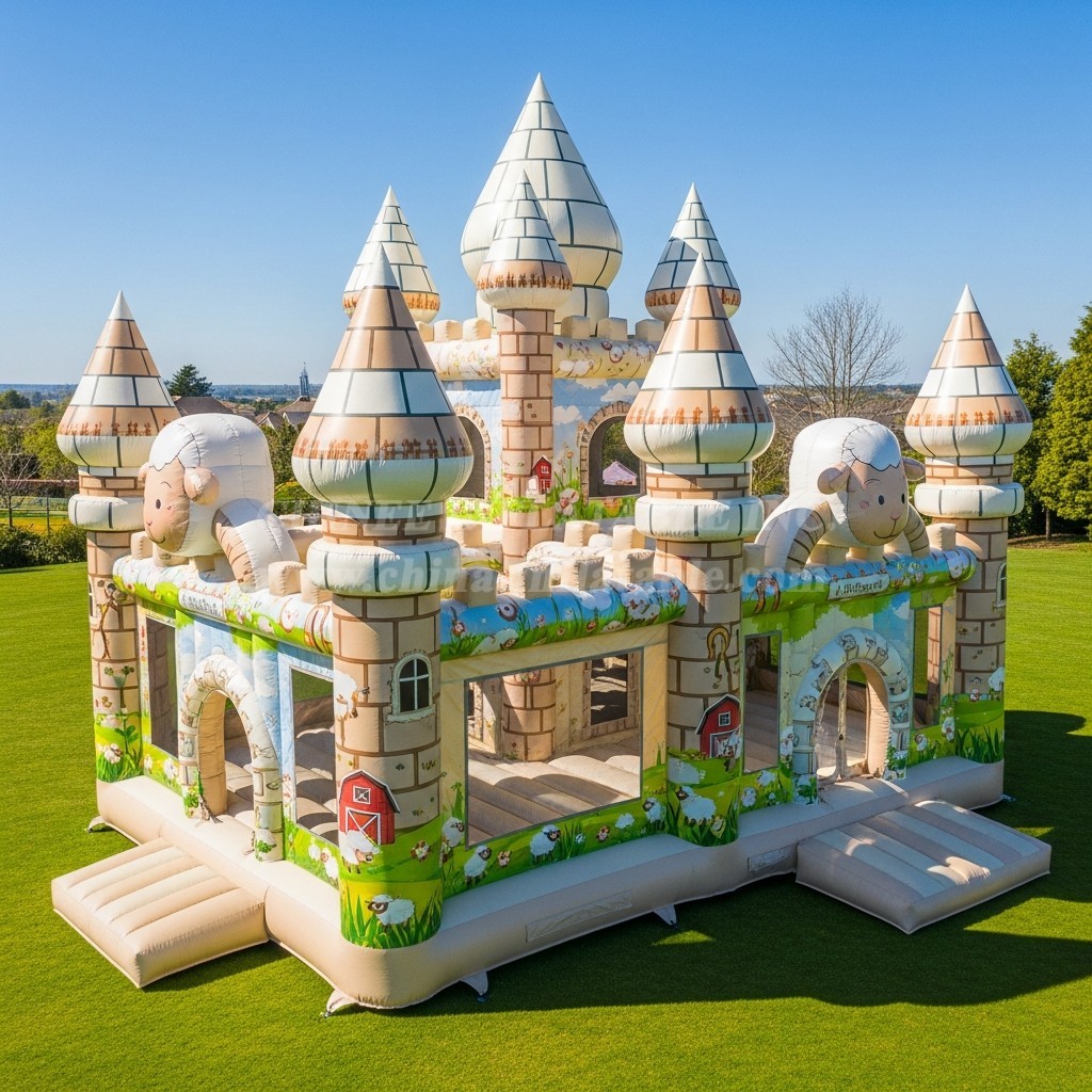 T5-2738 Sheep Theme Inflatable Castles