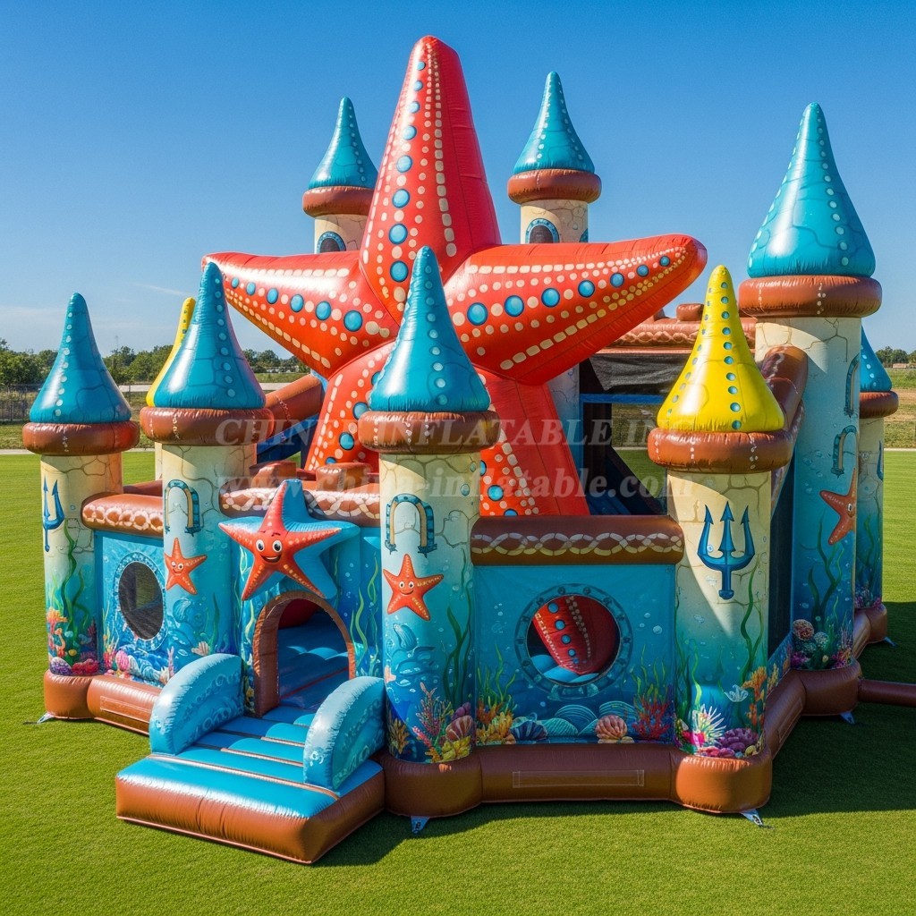 T5-2749 Starfish Theme Inflatable Castles