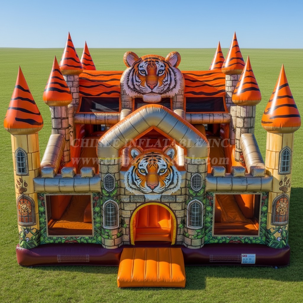 T5-2756 Tiger Theme Inflatable Castles