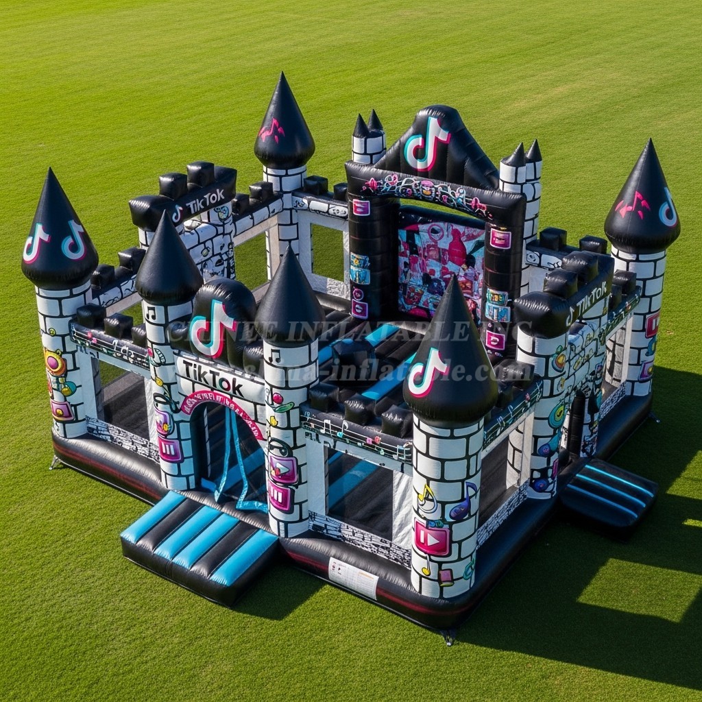 T5-2758 TikTok Theme Inflatable Castles