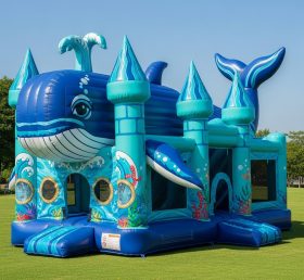 T5-2783 Whale Theme Inflatable Castles