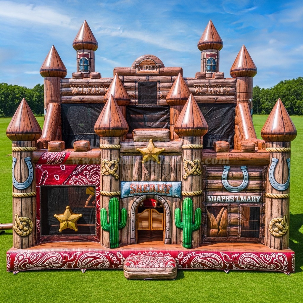 T5-2784 Wild West Theme Inflatable Castles