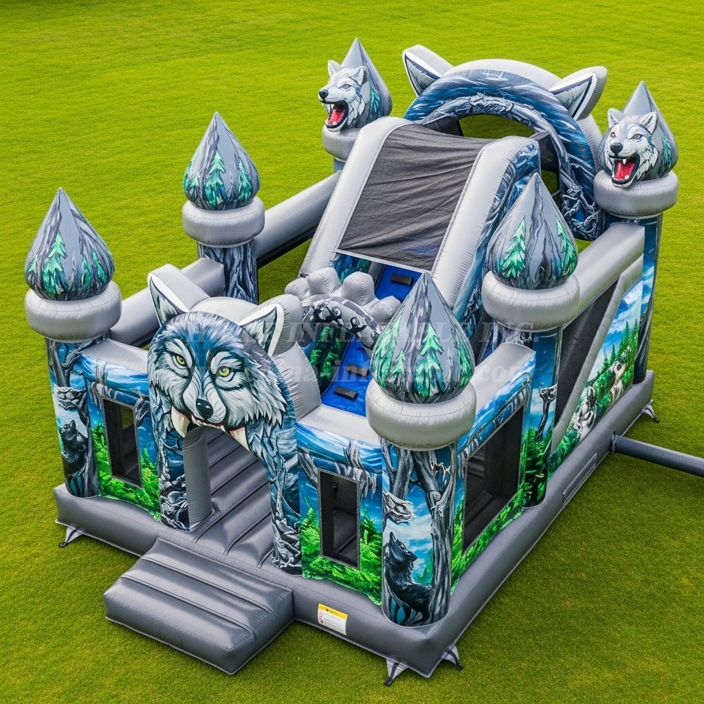 T5-2790 Wolf Theme Inflatable Castles