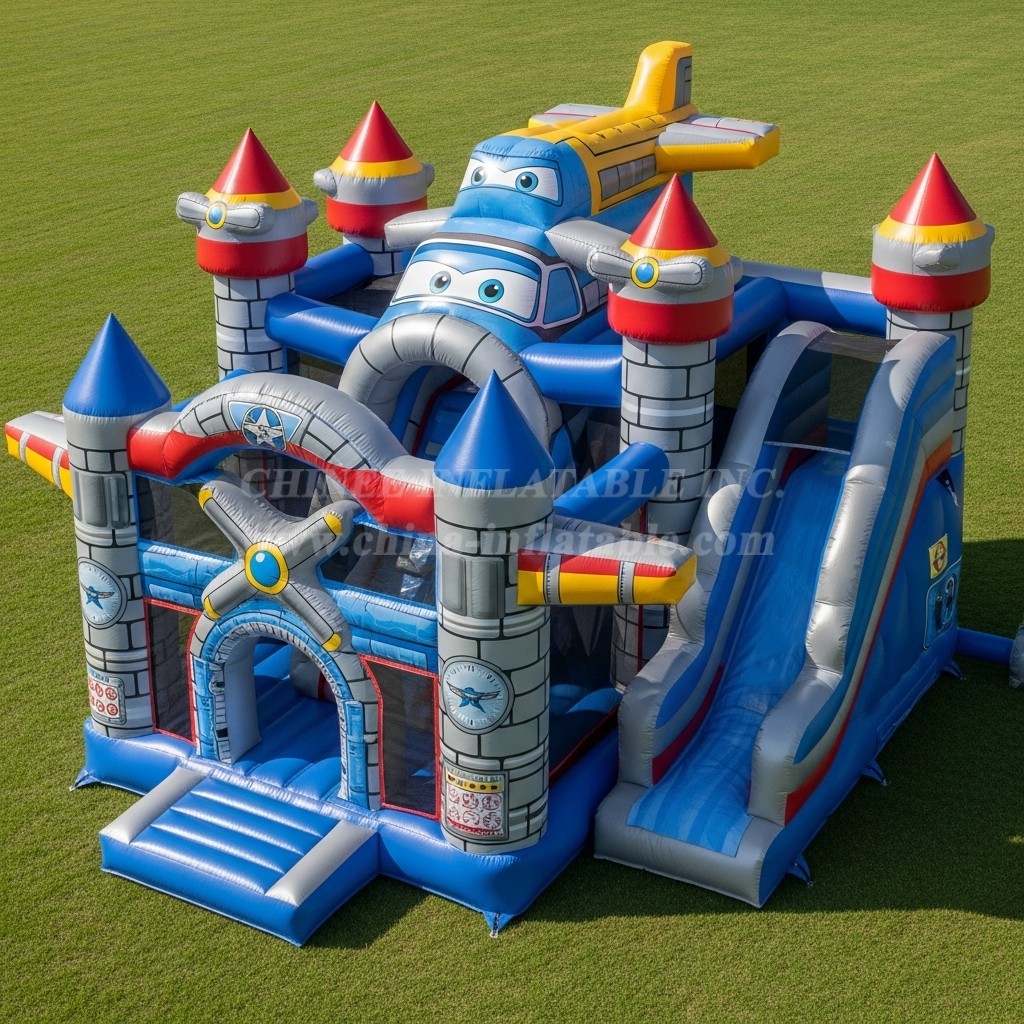 T5-2801 Airplane Theme Inflatable Castles