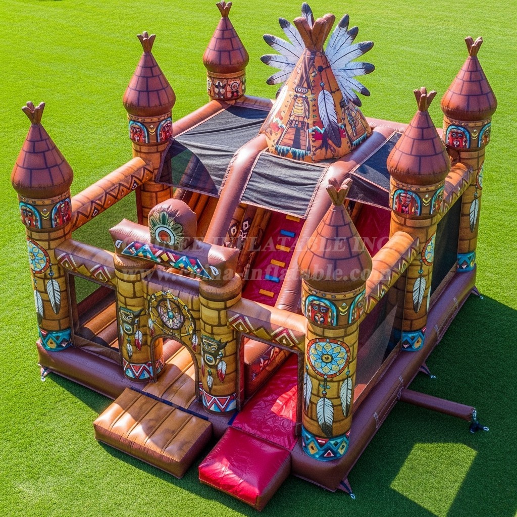 T5-2810 American Indian Theme Inflatable Castles