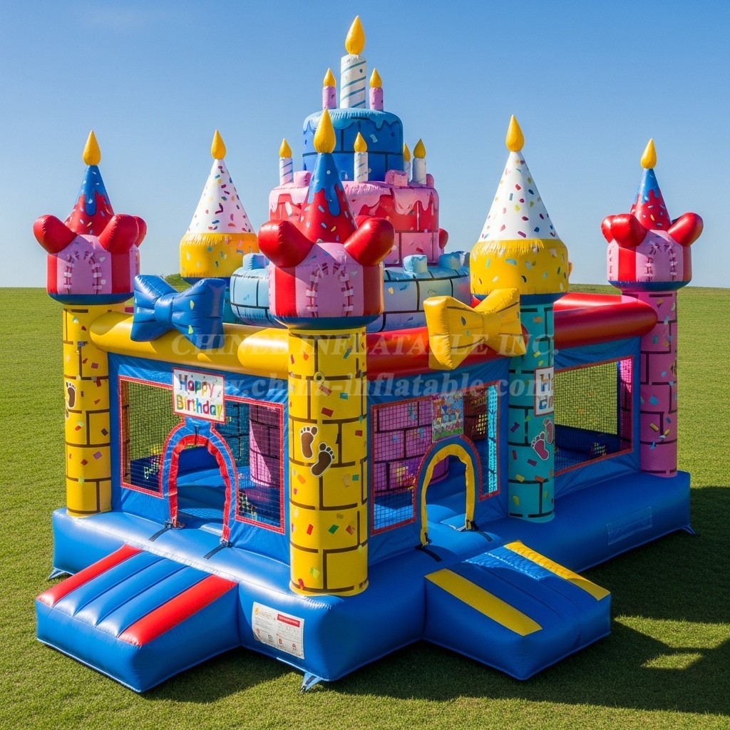 T5-2827 Birthdays Theme Inflatable Castles