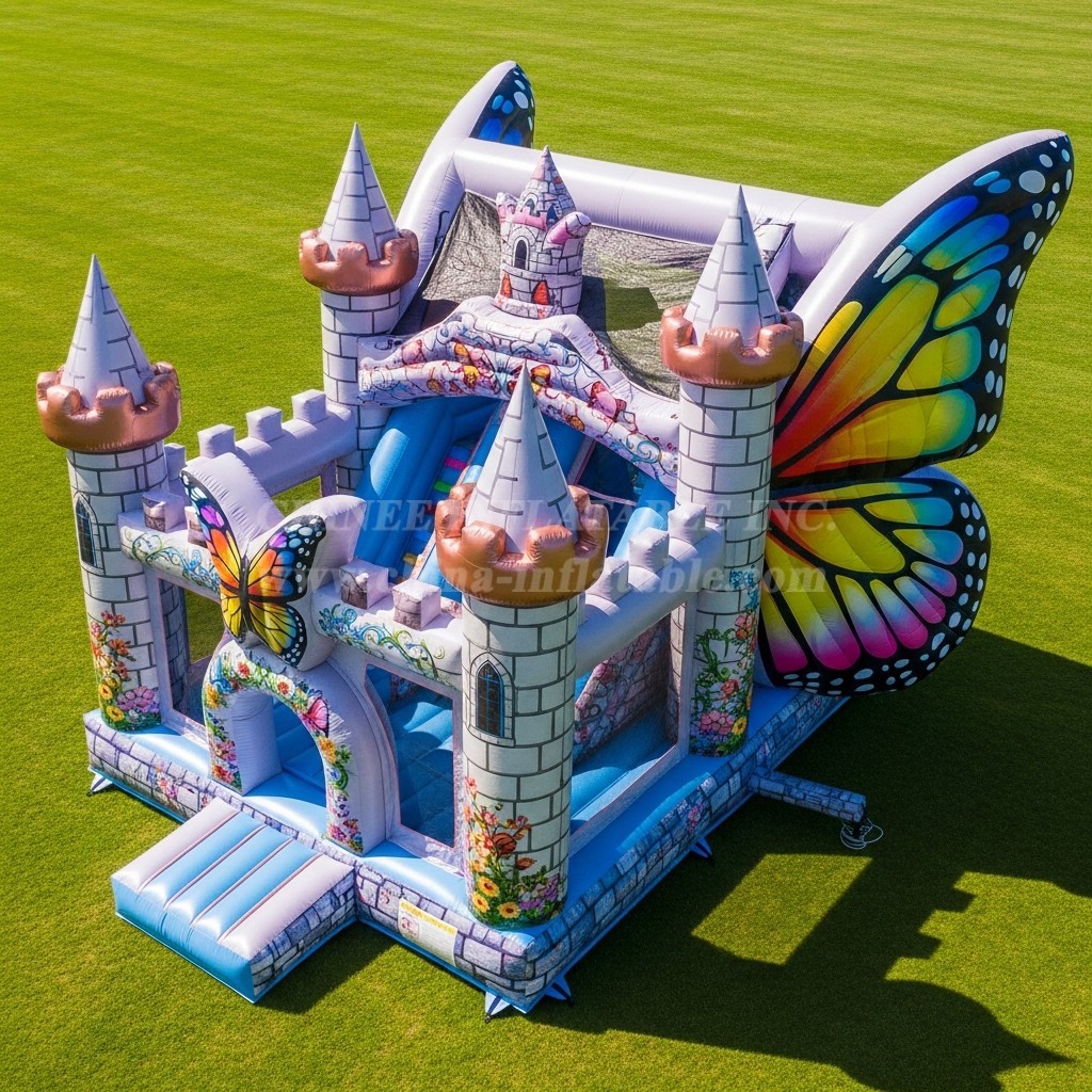 T5-2833 Butterfly Theme Inflatable Castles
