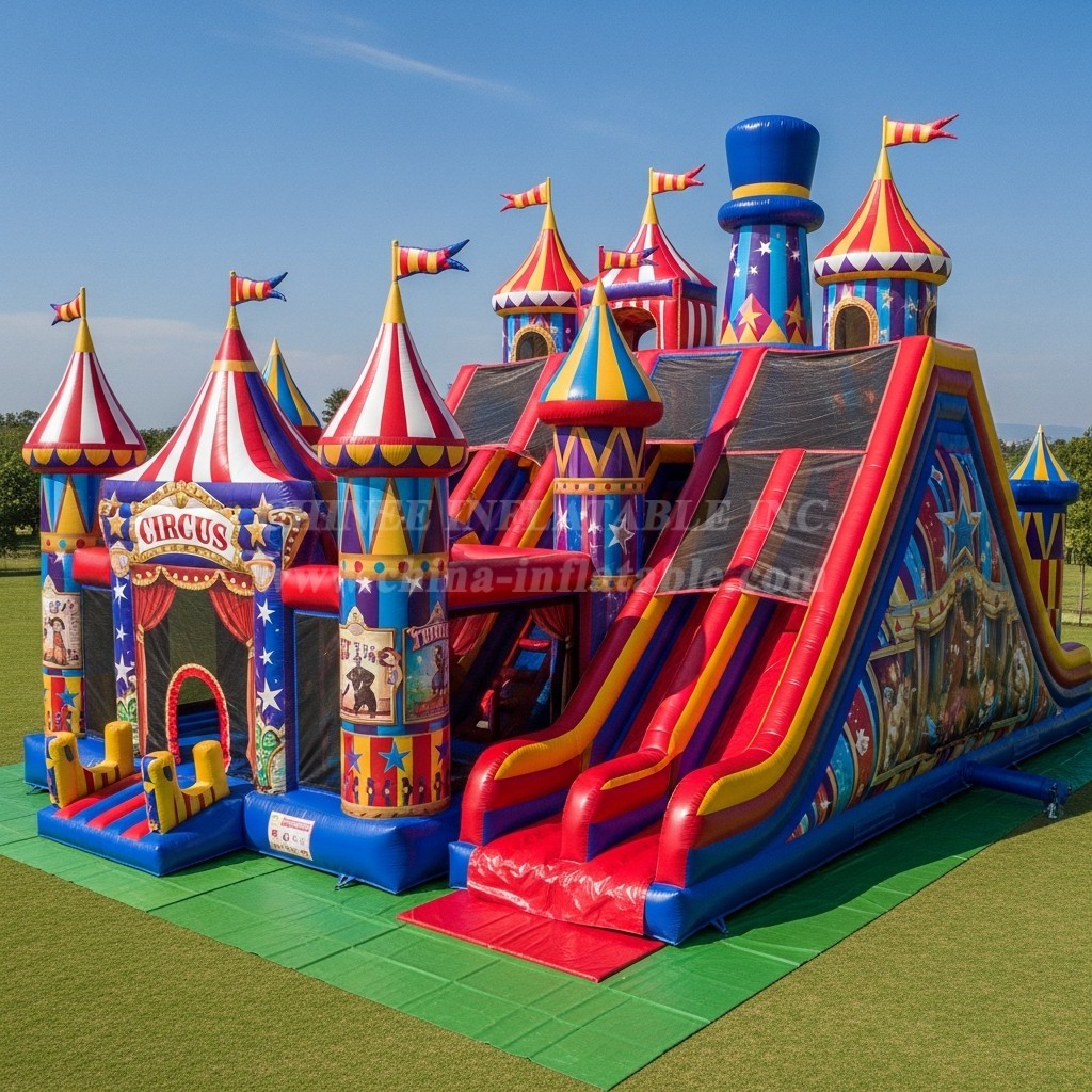 T5-2859 Circus Theme Inflatable Castles