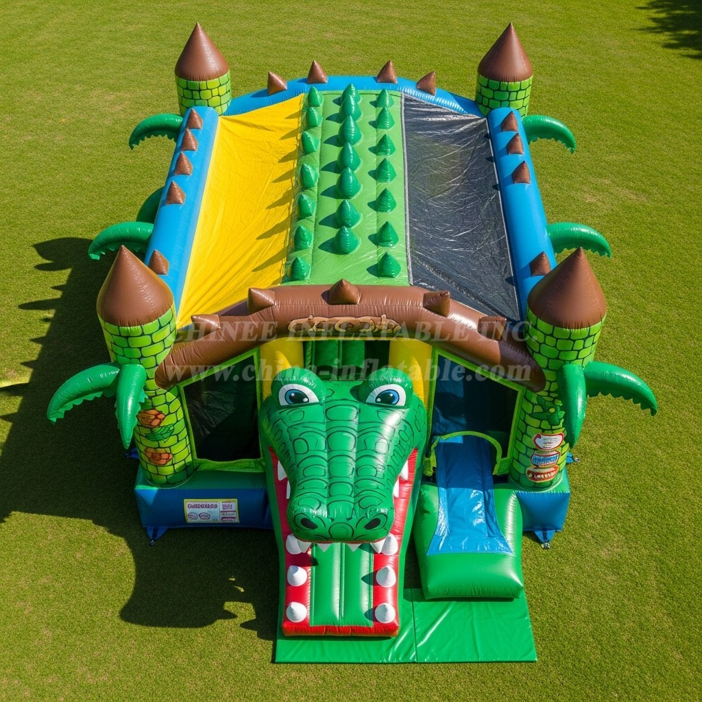 T5-2876 Crocodile Theme Inflatable Castles