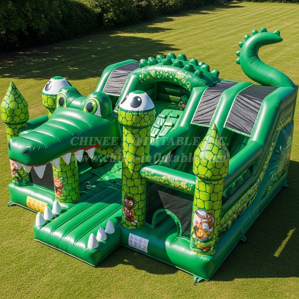 T5-2878 Crocodile Theme Inflatable Castles