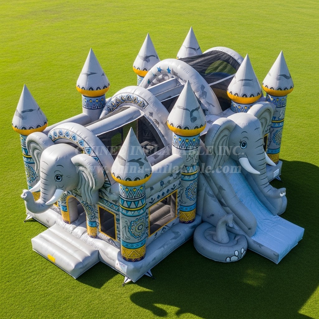 T5-2920 Elephant Theme Inflatable Castles