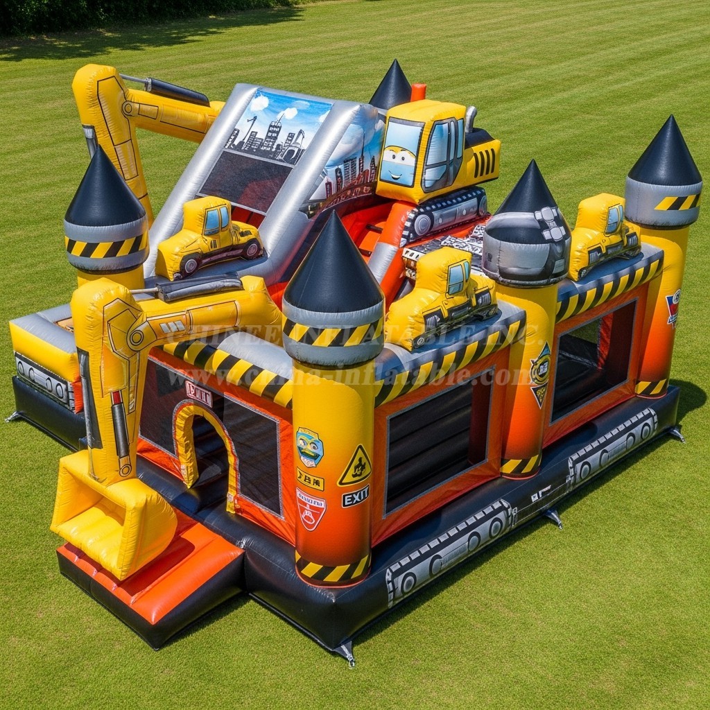 T5-2924 Excavator Theme Inflatable Castles