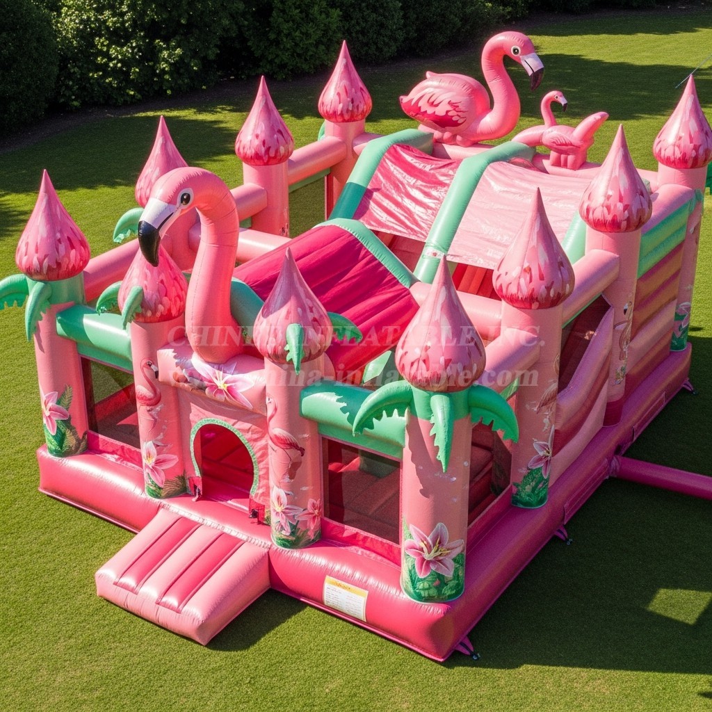T5-2942 Flamingo Theme Inflatable Castles