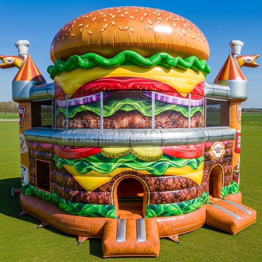 T5-2960 Hamburger Theme Inflatable Castles