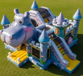 T5-2969 Hippo Theme Inflatable Castles