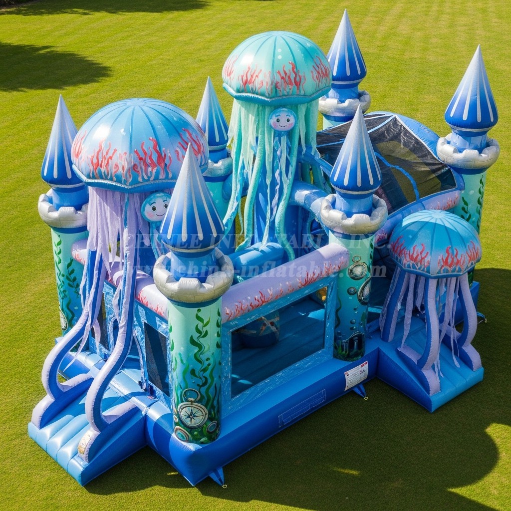 T5-2980 Jellyfish Theme Inflatable Castles