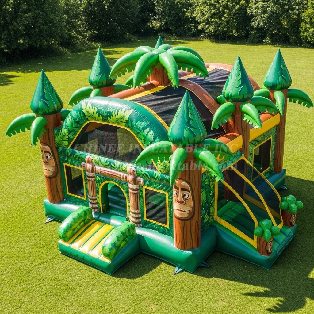 T5-2982 Jungle Theme Inflatable Castles