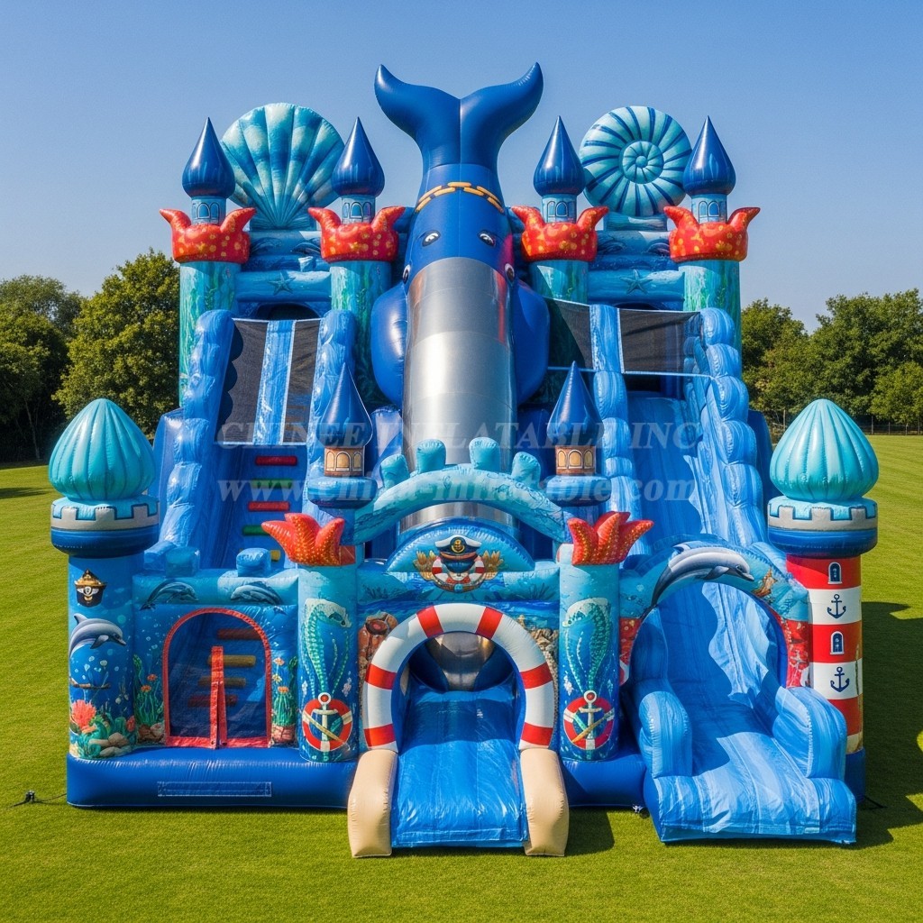 T5-3017 Ocean Theme Inflatable Castles