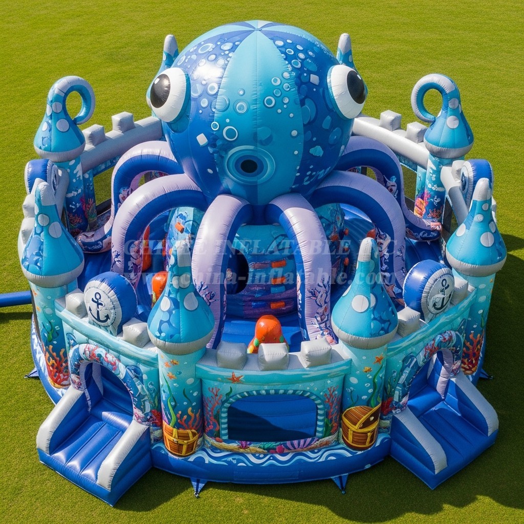 T5-3018 Octopus Theme Inflatable Castles