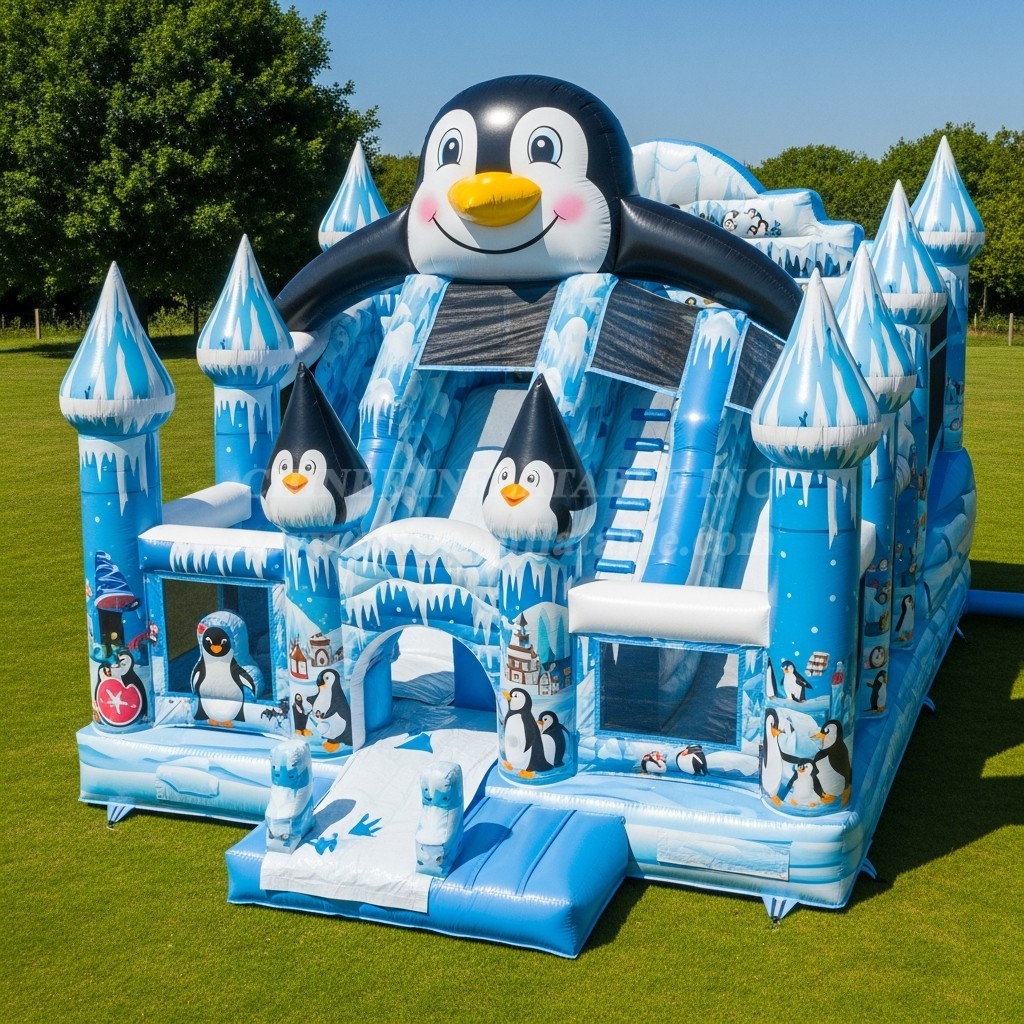 T5-3029 Penguin Theme Inflatable Castles
