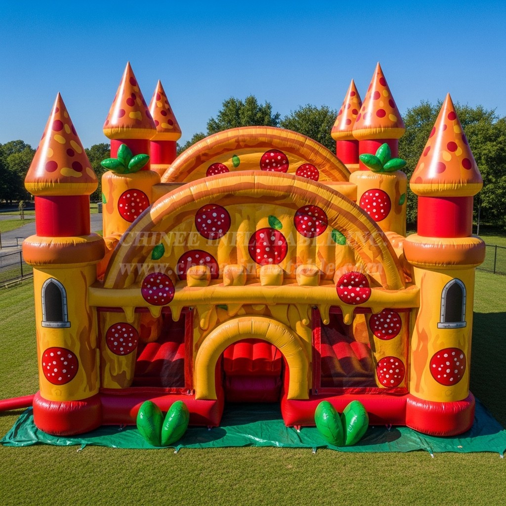 T5-3039 Pizza Theme Inflatable Castles