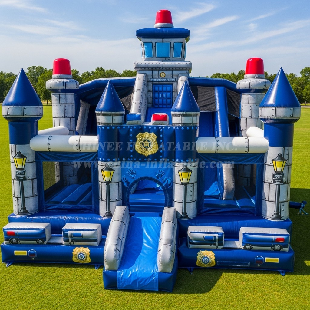 T5-3043 Police Station Theme Inflatable Castles