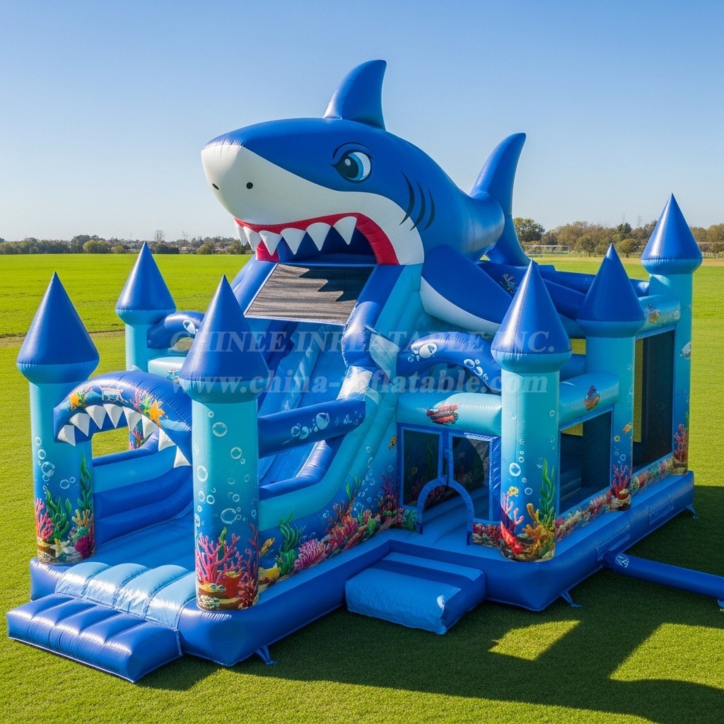 T5-3063 Shark Theme Inflatable Castles