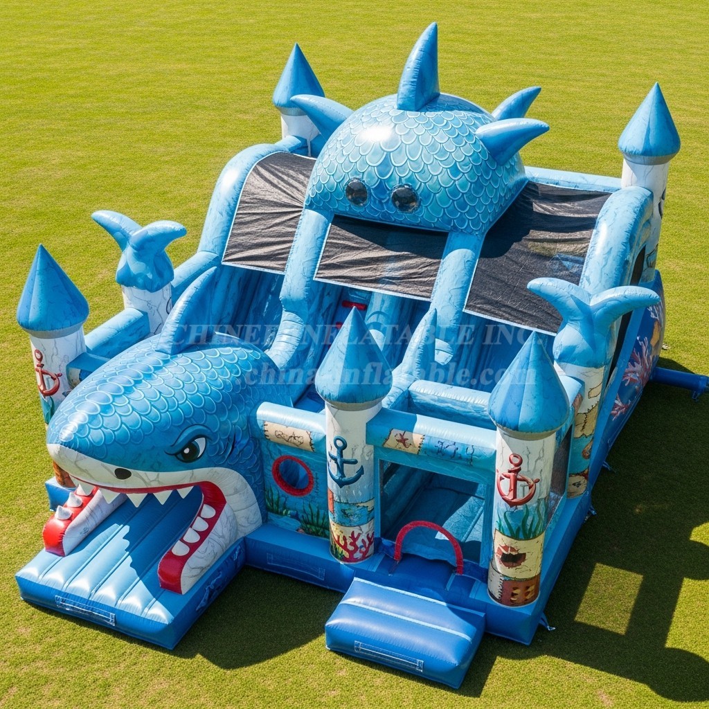 T5-3064 Shark Theme Inflatable Castles