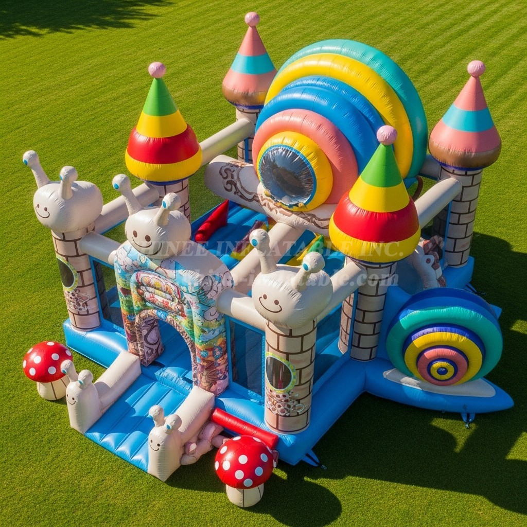 T5-3068 Snail Theme Inflatable Castles