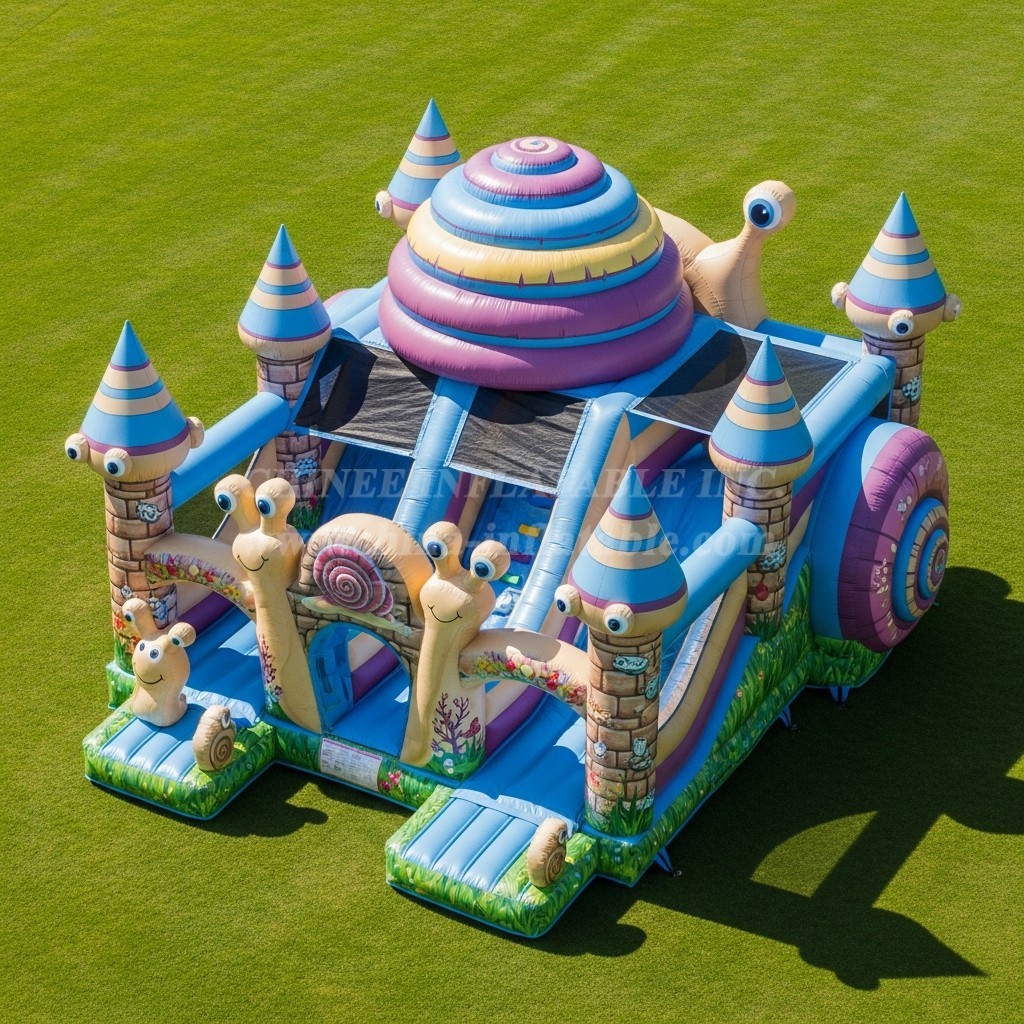 T5-3071 Snail Theme Inflatable Castles