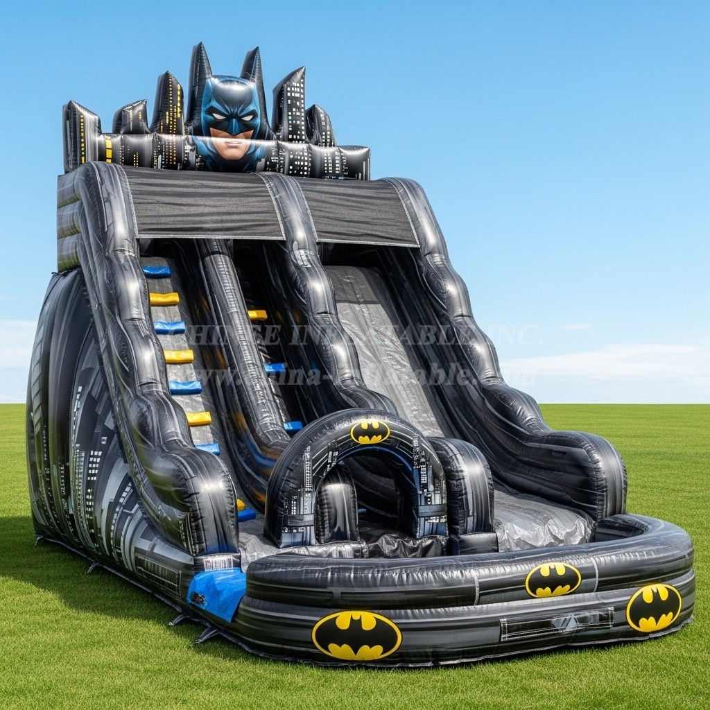 T8-9273 Batman Theme Inflatable Water Slide