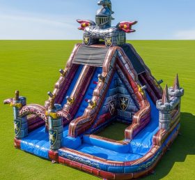 T8-9288 Knight Theme Inflatable Water Slide