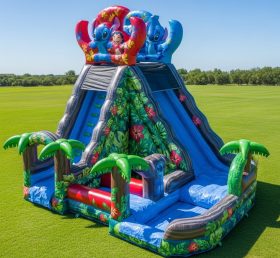 T8-9289 Lilo & Stitch Theme Inflatable Water Slide