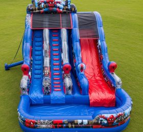 T8-9350 Spider-Man Theme Inflatable Water Slide