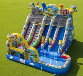 T8-9368 The Simpsons Theme Inflatable Water Slide