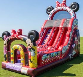 T8-9405 Mickey & Minnie Theme Inflatable Dry Slide